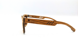 Skate - Tiger Brown Wood Sunglasses