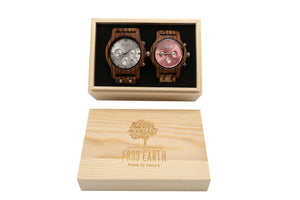 Couple Wood Watches Light + Bloom
