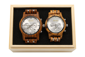 Couple Wood Watches Horizon + Light