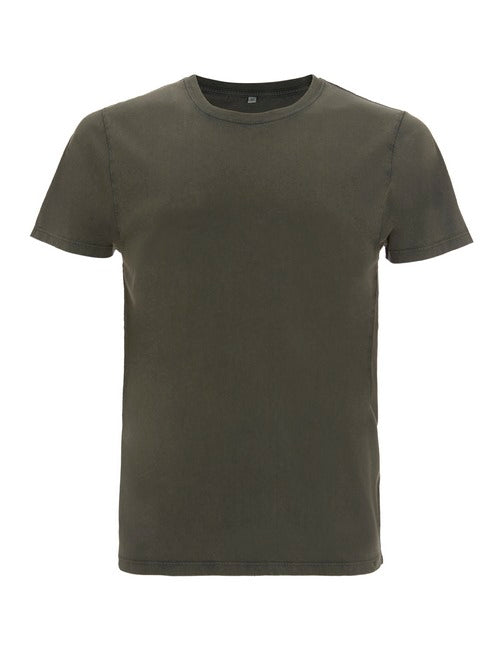 Mens Organic Cotton T Shirt(STONE GREEN)